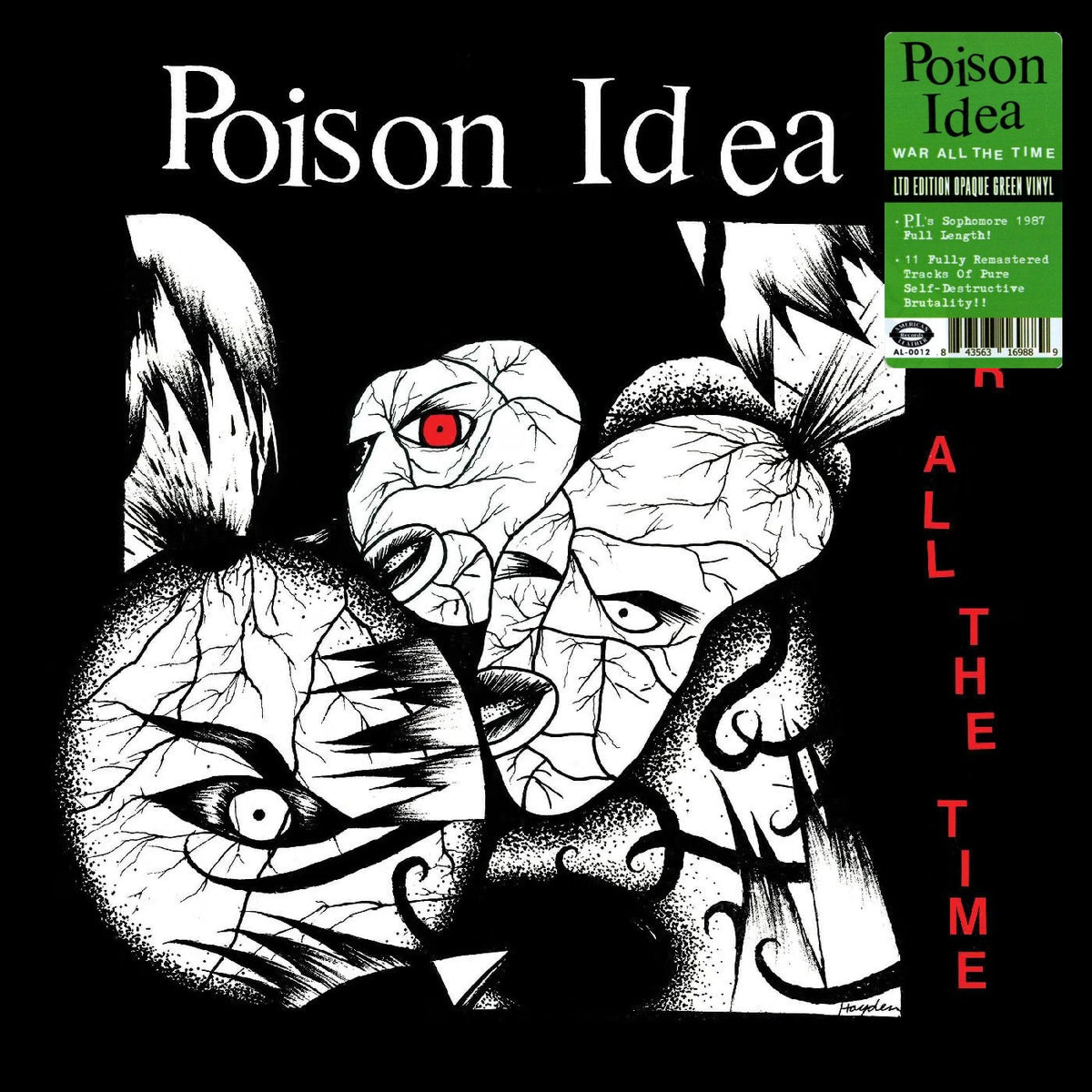 POISON IDEA – War All The Time LP (opaque green vinyl)