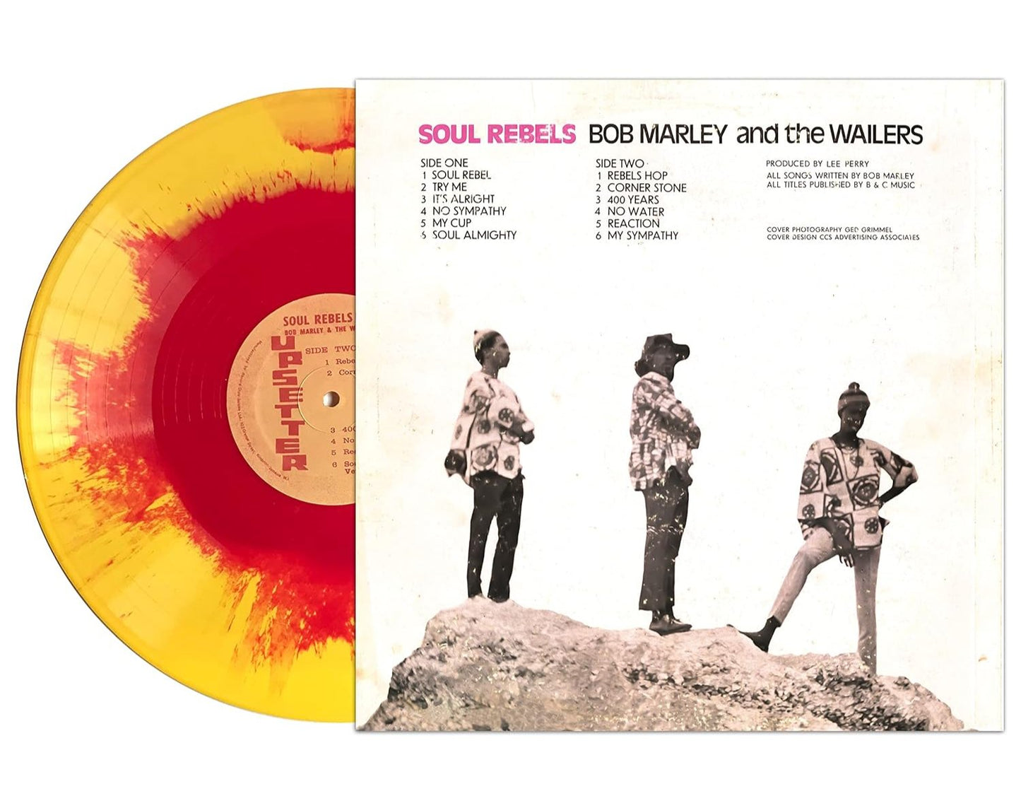 BOB MARLEY & THE WAILERS – Soul Rebels Dub LP (yellow/red haze vinyl)