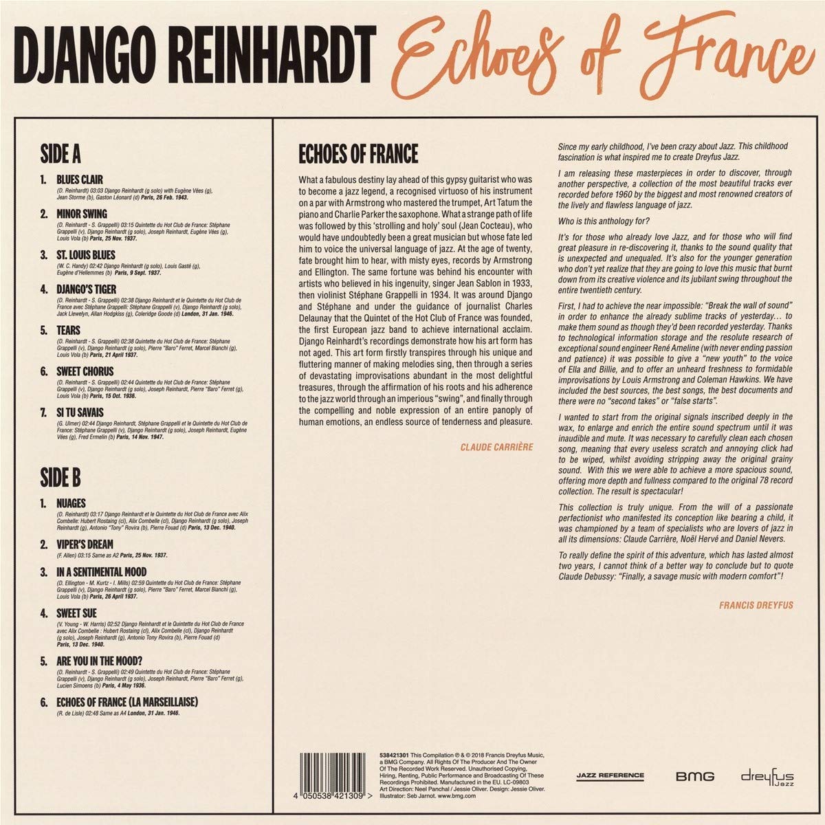 DJANGO REINHARDT – Echoes Of France LP