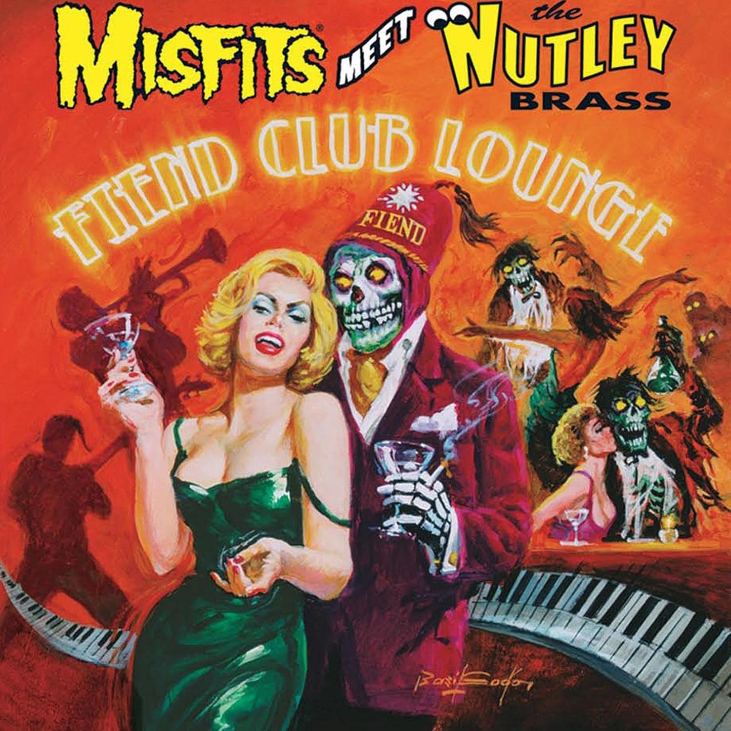 MISFITS / NUTLEY BRASS – Fiend Club Lounge LP