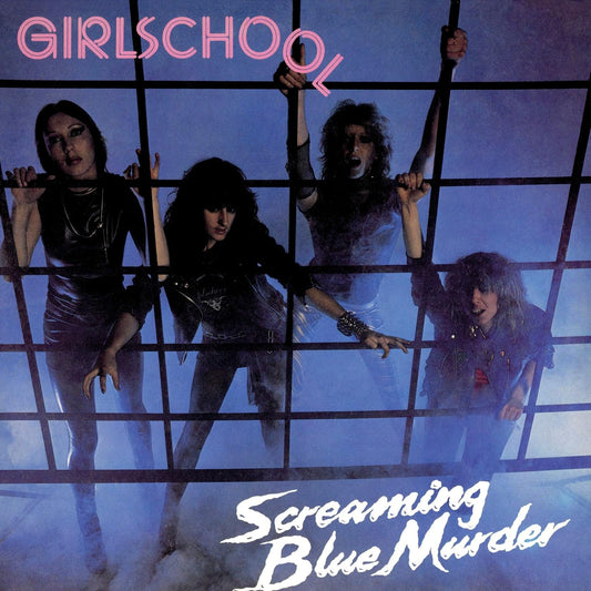 GIRLSCHOOL – Screaming Blue Murder LP (blue vinyl)