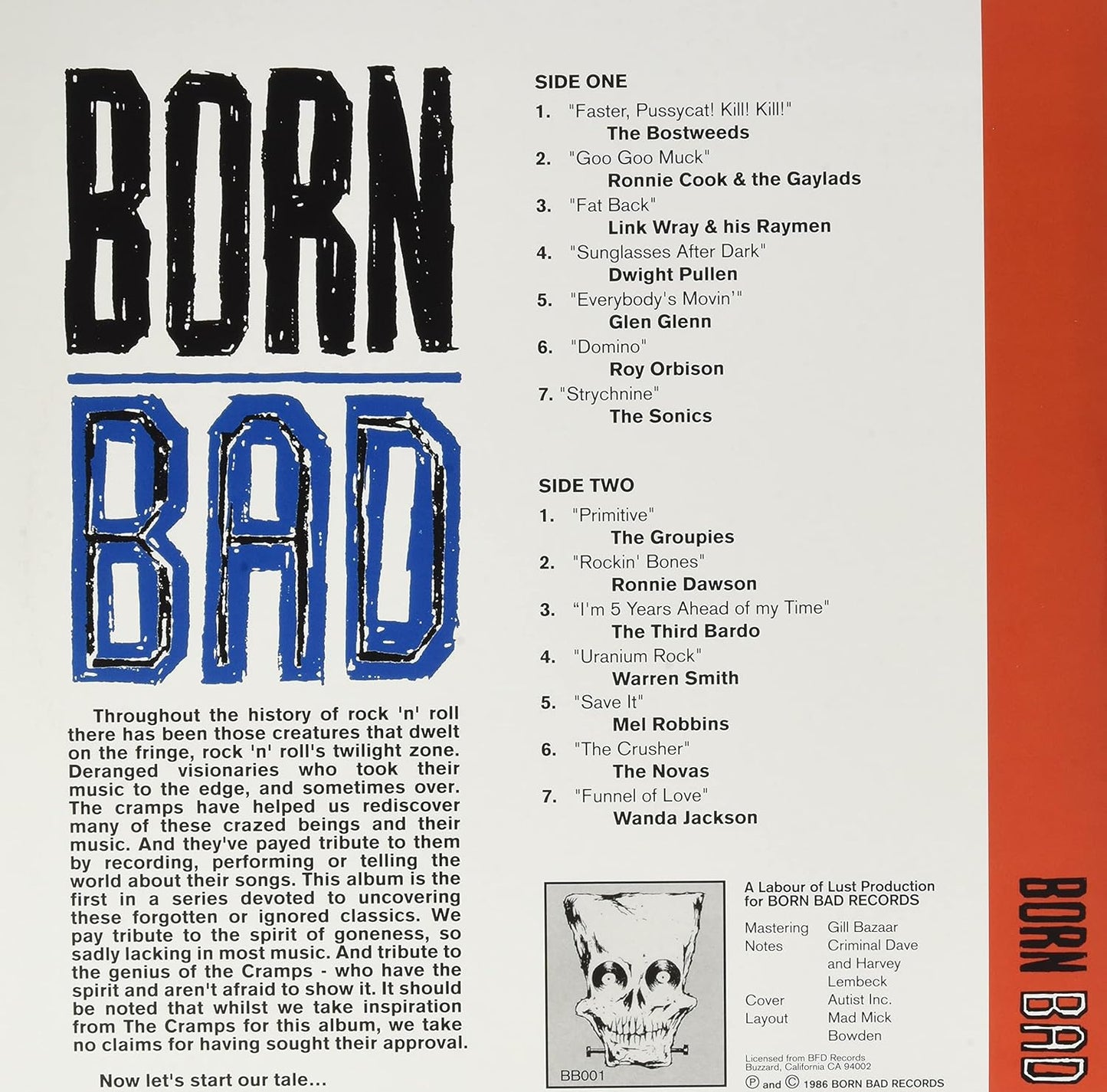 V/A – Born Bad Volume One LP