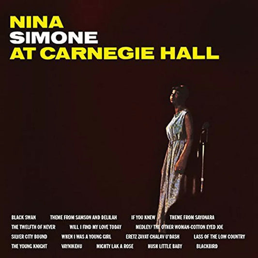 NINA SIMONE – At Carnegie Hall • The Complete Concert 2xLP (clear vinyl)