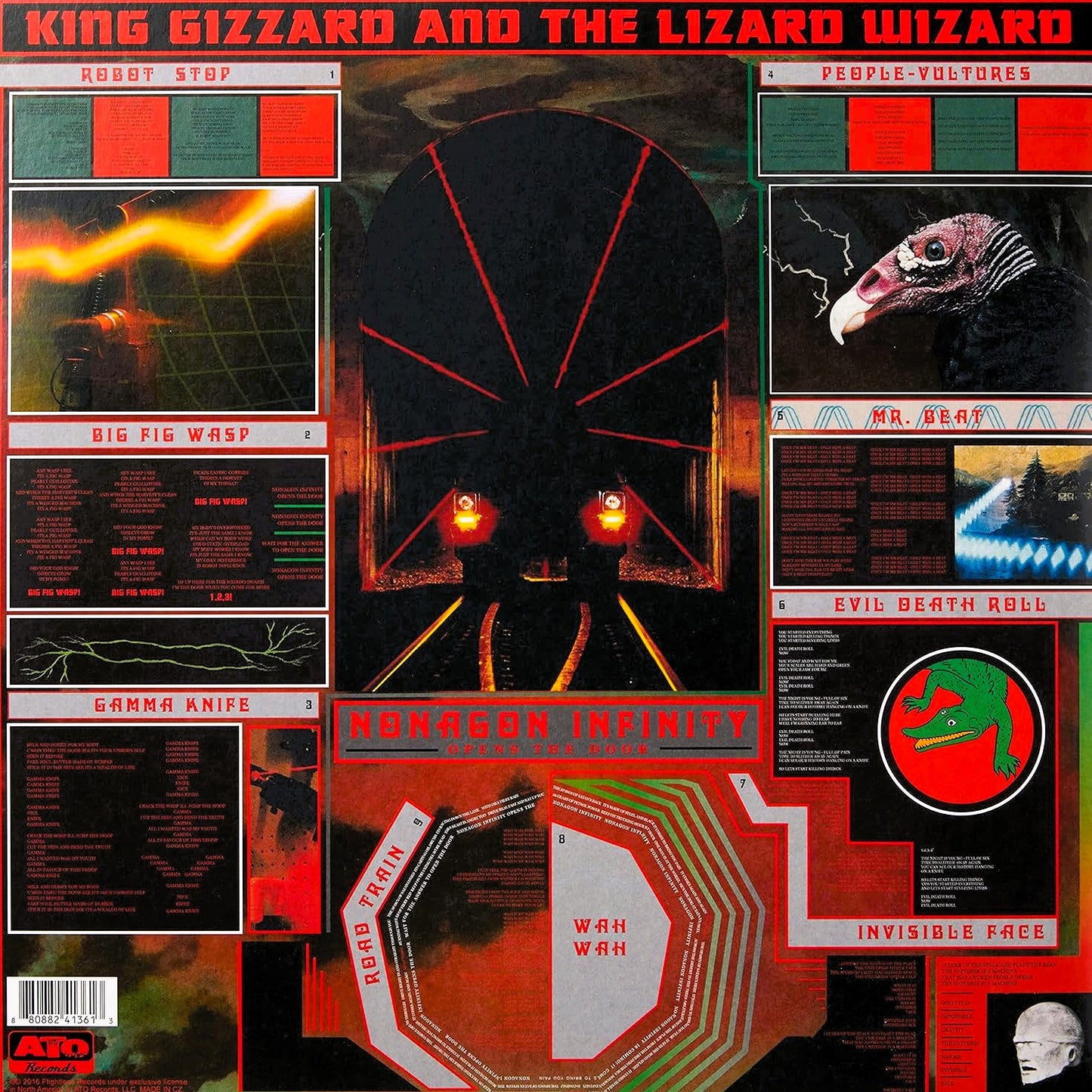 KING GIZZARD & THE LIZARD WIZARD – Nonagon Infinity LP (neon red/yellow vinyl)