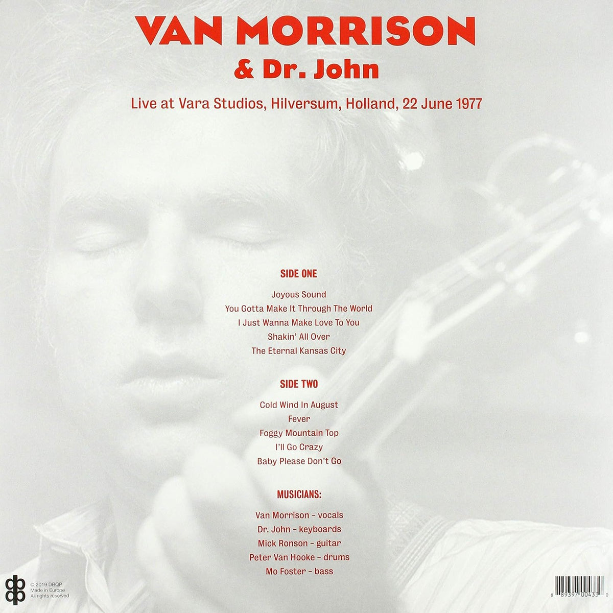 VAN MORRISON / DR. JOHN – Live At Vara Studios, Holland 1977 LP