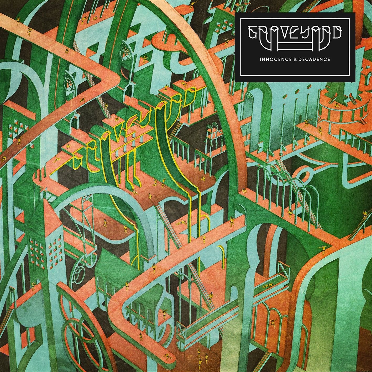 GRAVEYARD – Innocence & Decadence LP (transparent green/orange split vinyl)