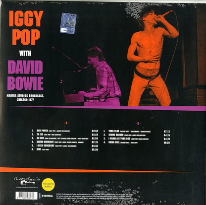 IGGY POP / DAVID BOWIE – Mantra Studios Broadcast Chicago 1977 LP