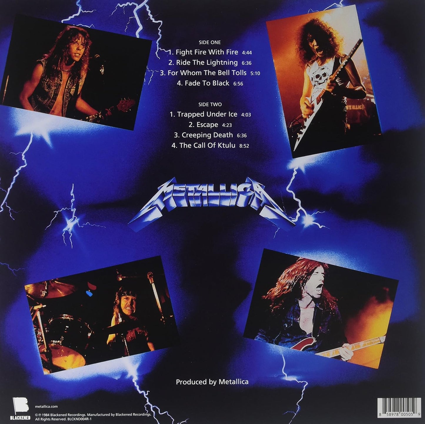 METALLICA – Ride The Lightning LP