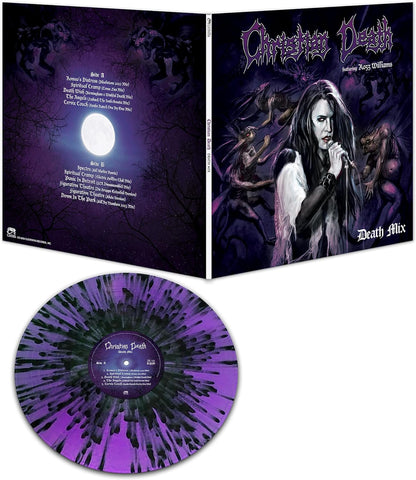 CHRISTIAN DEATH / ROZZ WILLIAMS – Death Mix LP (purple/black splatter vinyl)