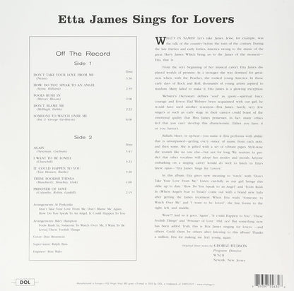 ETTA JAMES – Sings For Lovers LP
