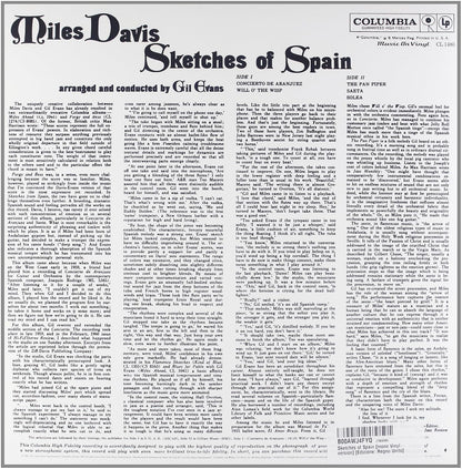 MILES DAVIS – Sketches Of Spain LP (clear vinyl)