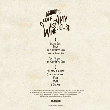 AMY WINEHOUSE – Acoustic Live LP