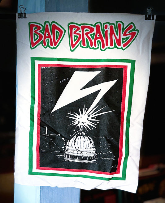 BAD BRAINS | Banned In D.C. Raw BackPatch (white)