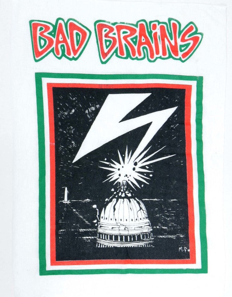 BAD BRAINS | Banned In D.C. Raw BackPatch (white)