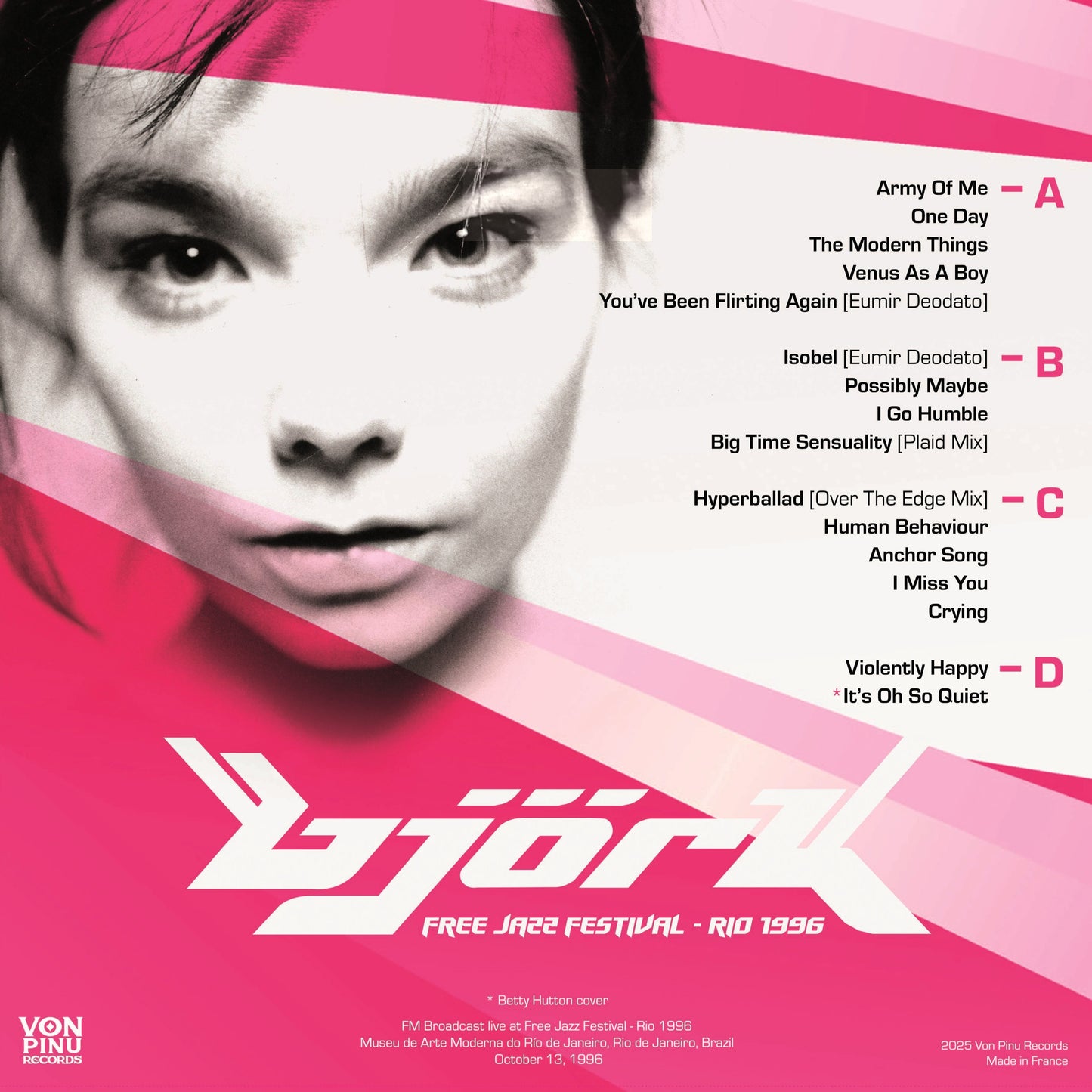 BJORK – Free Jazz Festival • Rio 1996 2xLP (marbled color vinyl)
