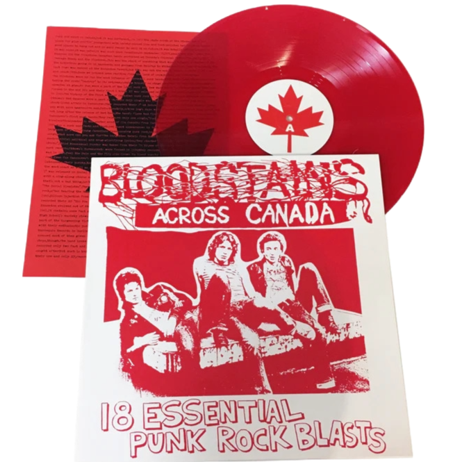 V/A – Bloodstains Across Canada LP (red translucent vinyl)