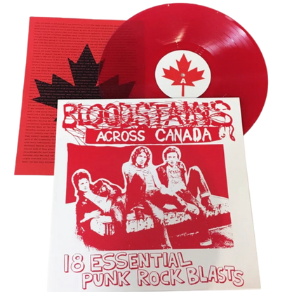 V/A – Bloodstains Across Canada LP (red translucent vinyl)