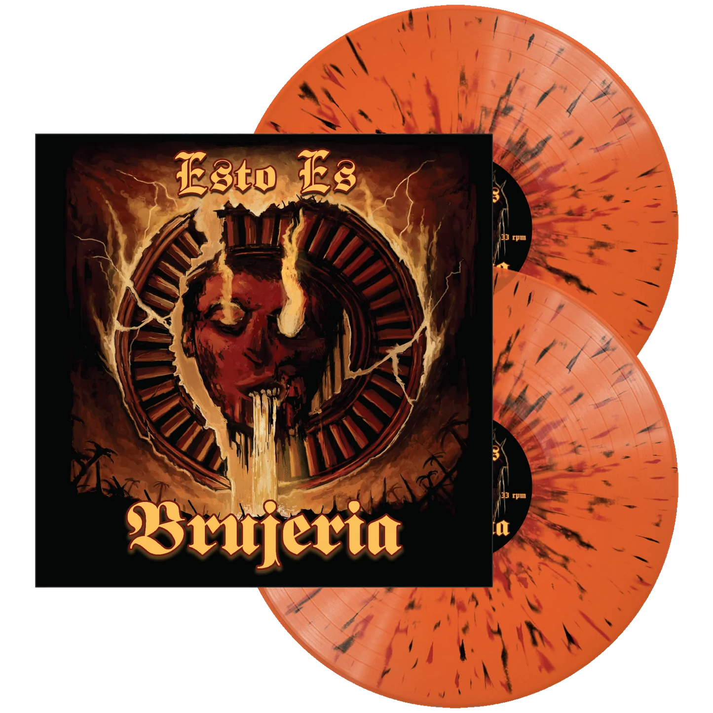 BRUJERIA – Esto Es Brujeria 2xLP (orange/red/black splatter vinyl)