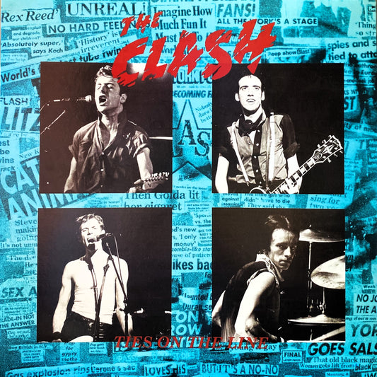 CLASH – Ties On The Line LP (iris blue marbled vinyl)