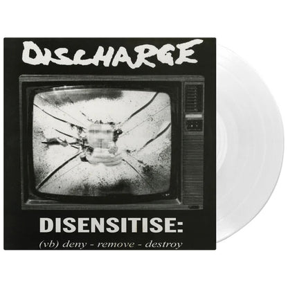 DISCHARGE – Disensitise LP (white vinyl)
