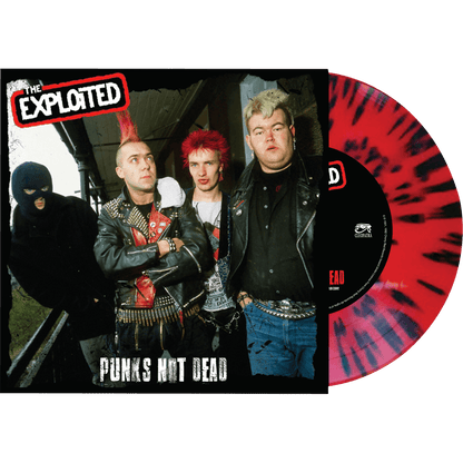 EXPLOITED – Punks Not Dead 7" (red splatter vinyl)