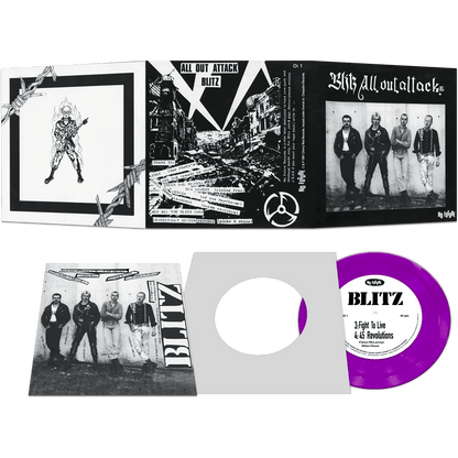 BLITZ – All Out Attack 7" (purple vinyl)