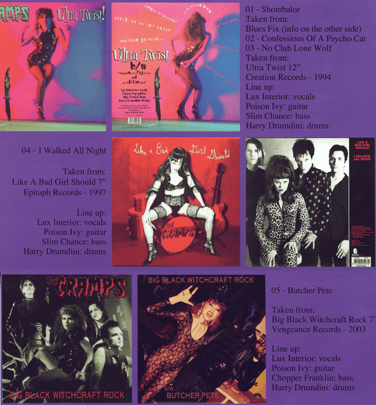 CRAMPS – B-Side Stories Volume 2 LP