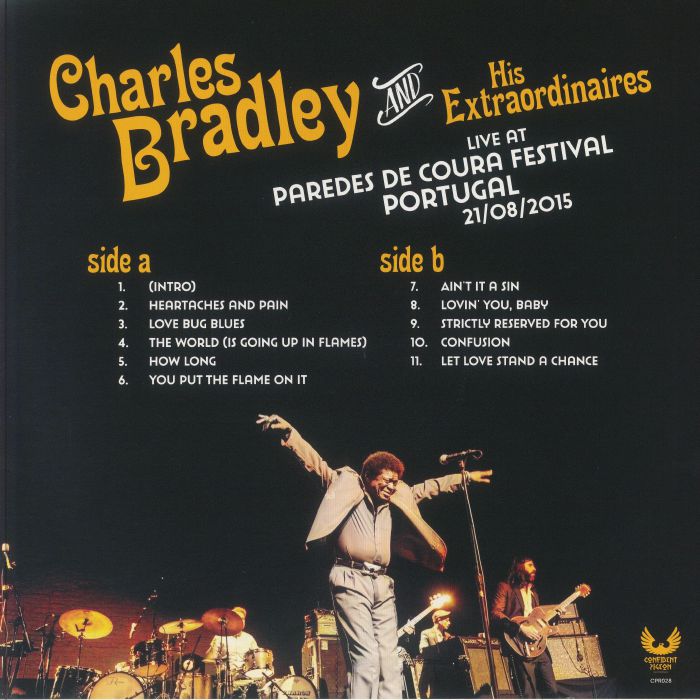 CHARLES BRADLEY & HIS EXTRAORDINAIRES – Live At Paredes De Coura Festival · Portugal 8/21/2015 LP