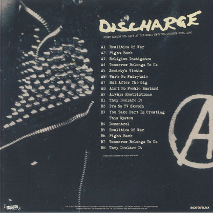 DISCHARGE – First London Gig • Live At The Music Machine 10/28/1980 LP