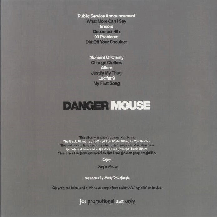 DANGER MOUSE – The Grey Album LP