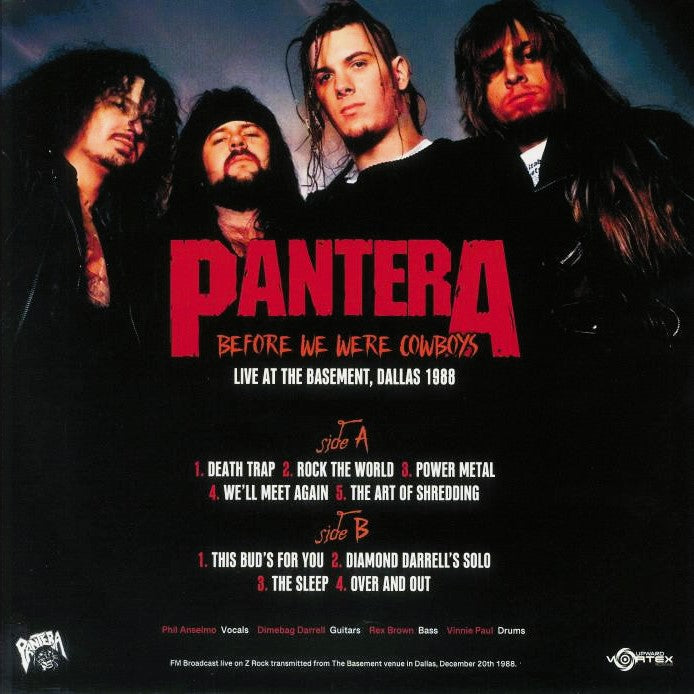 PANTERA – Before We Were Cowboys • Live At The Basement 1988 LP