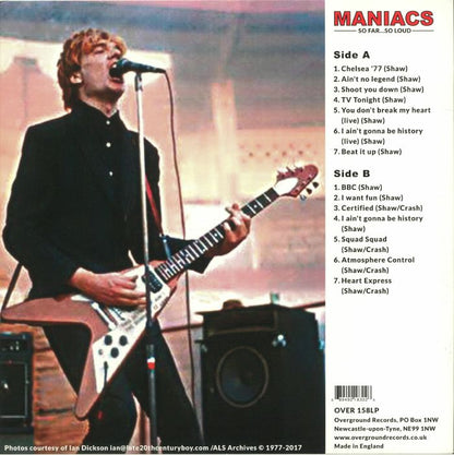 MANIACS – So Far... So Loud LP