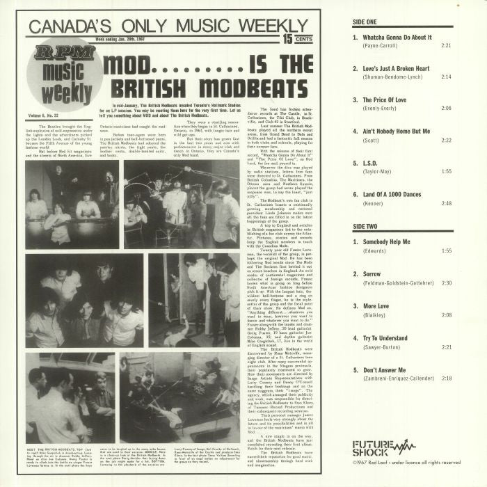 BRITISH MODBEATS – Mod Is.... The British Modbeats LP (white vinyl)