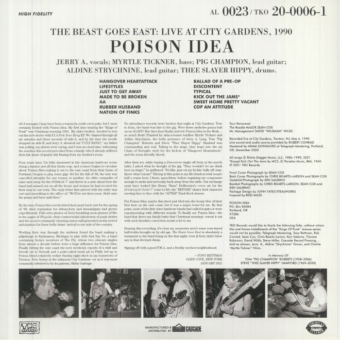 POISON IDEA – The Beast Goes East LP