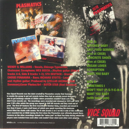 PLASMATICS – The Vice Squad Recordings 1978-1979 LP (red vinyl)