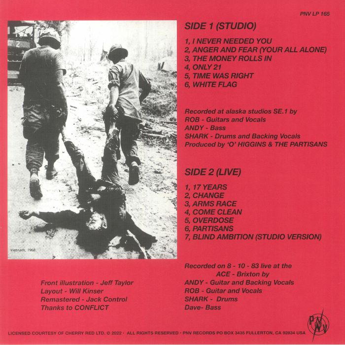 PARTISANS – The Time Was Right LP