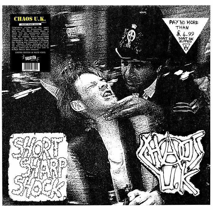 CHAOS U.K. – Short Sharp Shock LP (white vinyl)