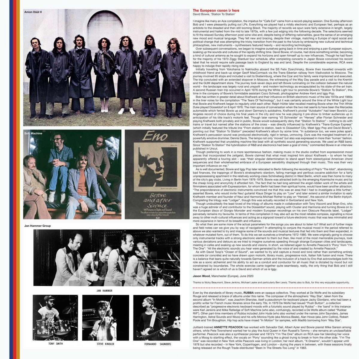 V/A – Bob Stanley & Jason Wood Present: Cafe Exil • New Adventures In European Music 1972-1980 2xLP