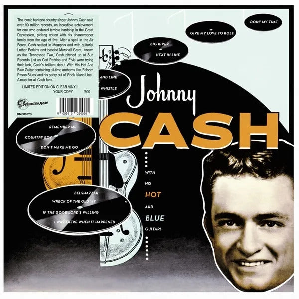 JOHNNY CASH – With His Hot And Blue Guitar LP (clear vinyl)