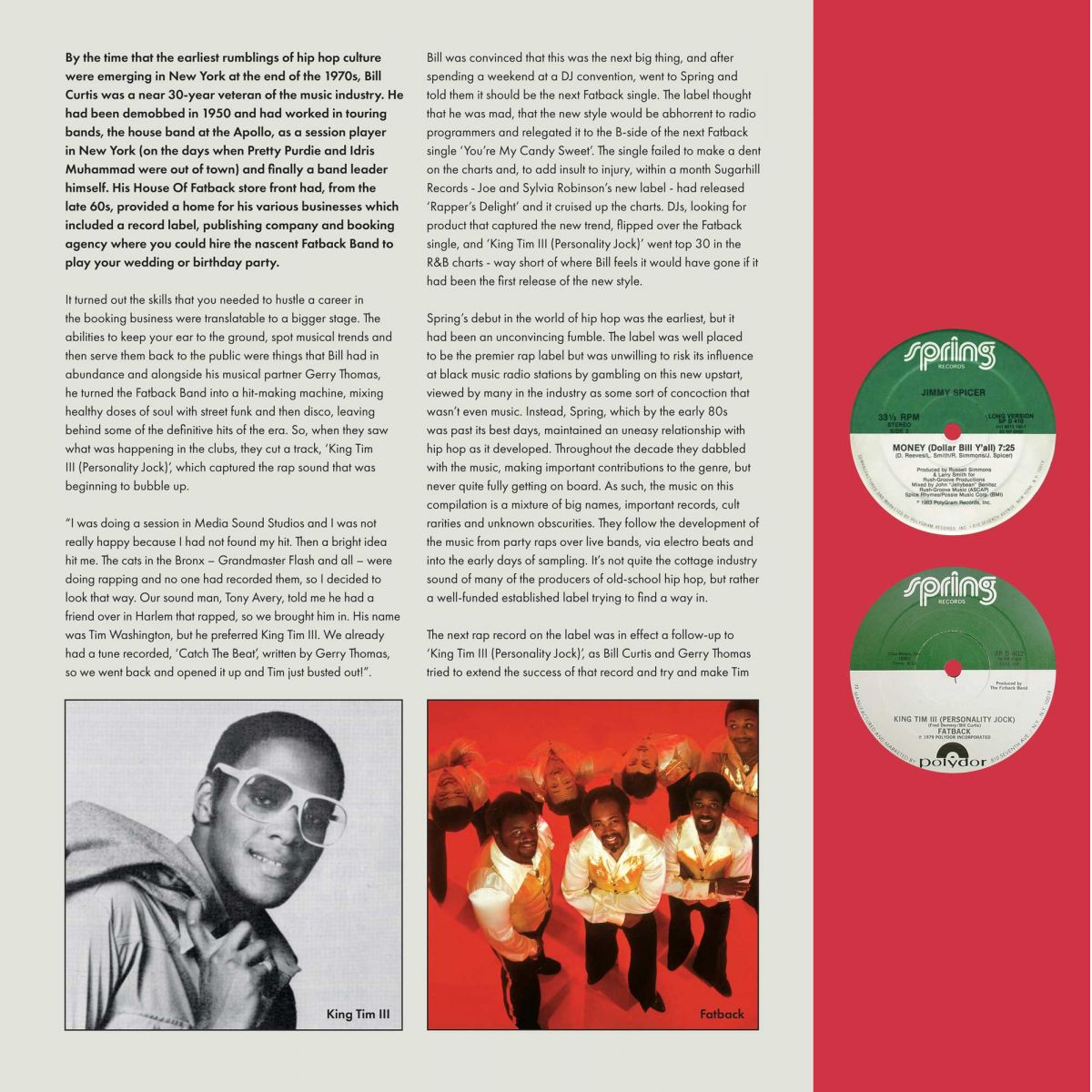 V/A – Dollar Bill Y'All • Spring Records And The First Decade Of Hip Hop 2xLP