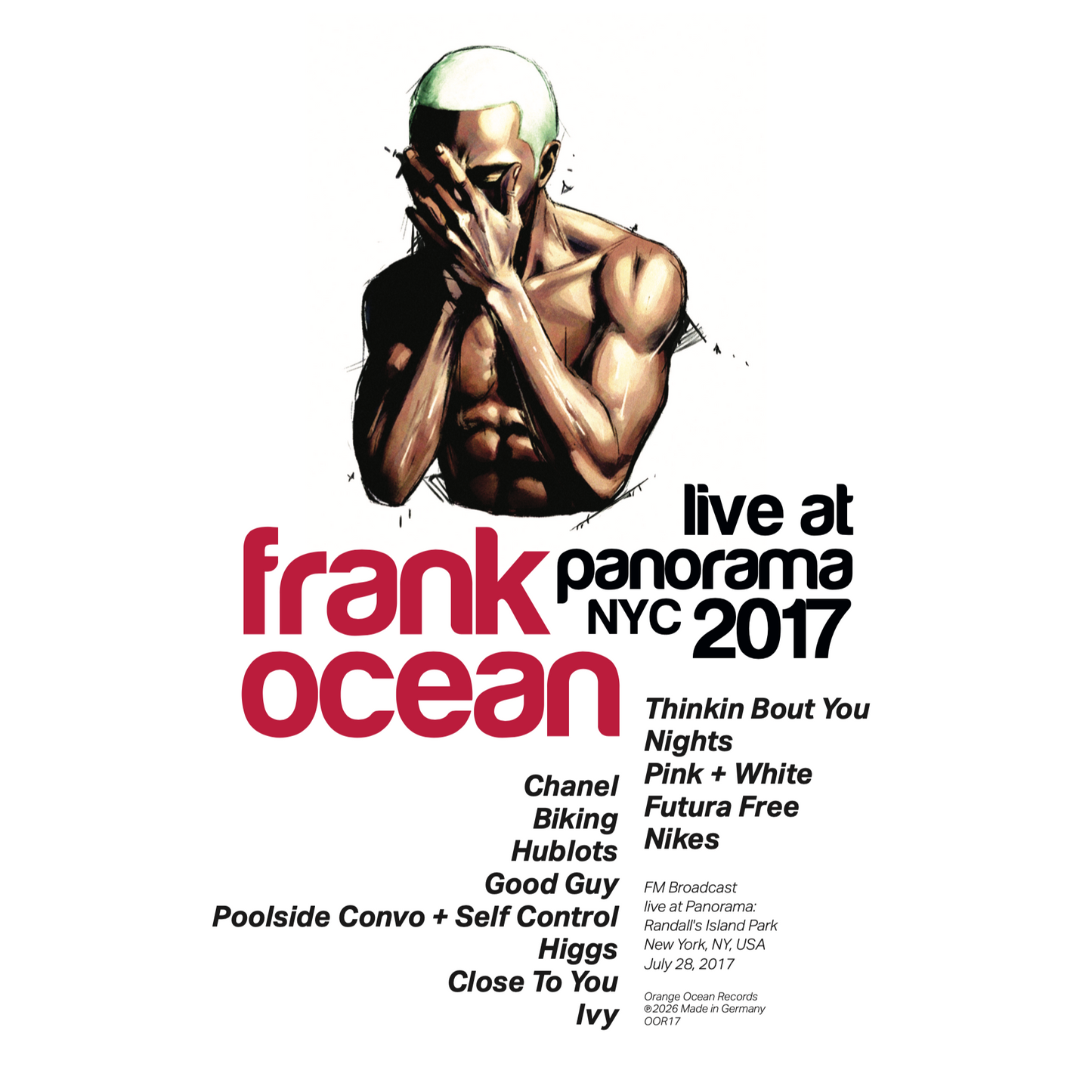 FRANK OCEAN – Live At Panorama NYC 2017 LP (color vinyl)
