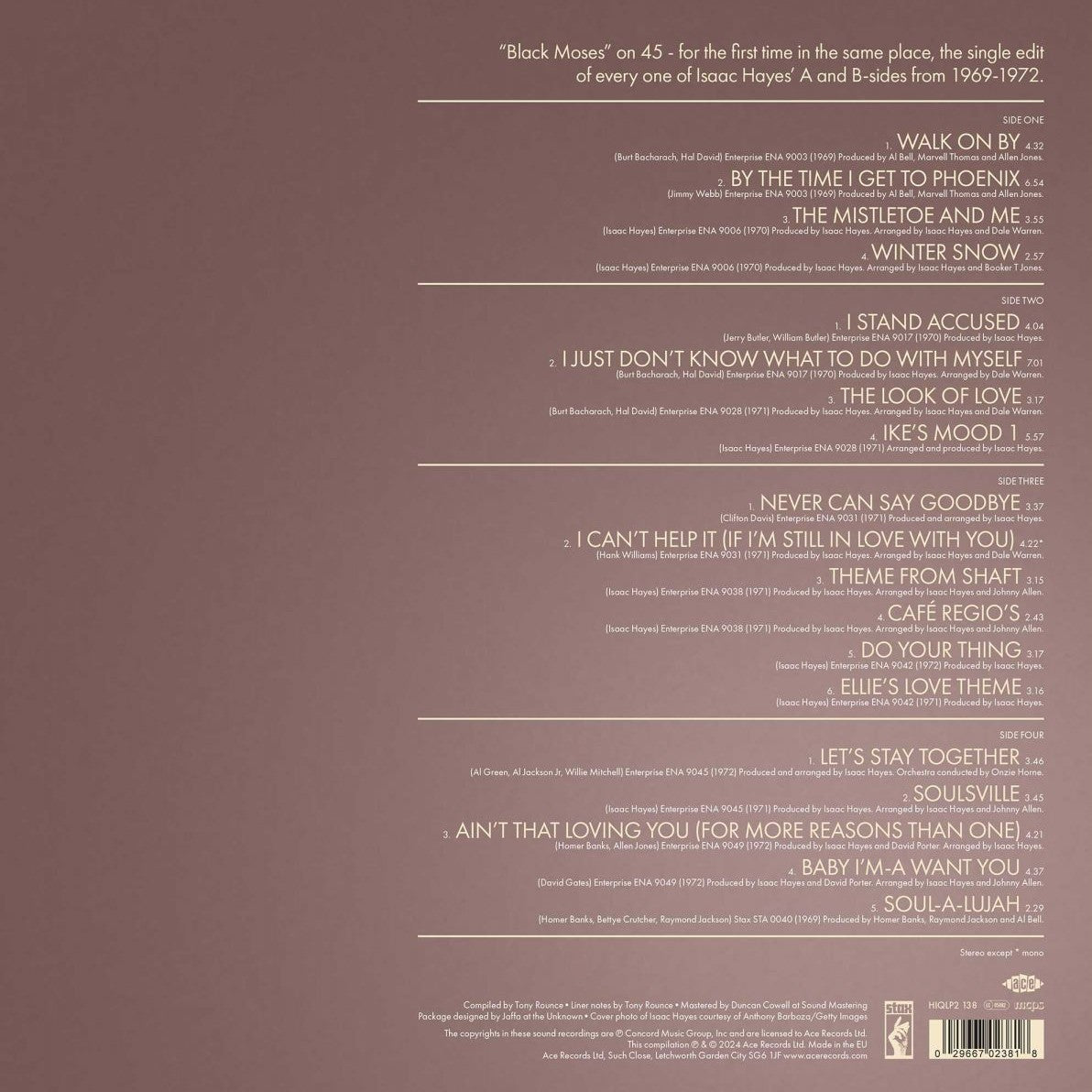 ISAAC HAYES – Hot Buttered Singles 1969-1972 2xLP