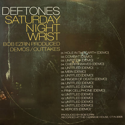 DEFTONES – Saturday Night Wrist • Bob Ezrin Produced Demos/Outtakes 2xLP (color vinyl)