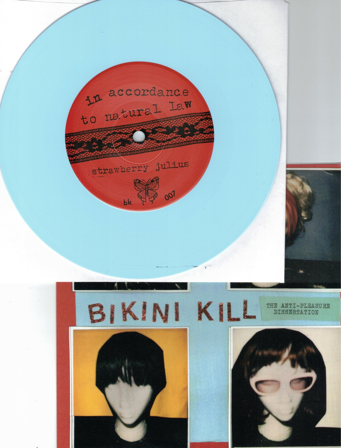BIKINI KILL – The Anti-Pleasure Dissertation 7" (sky blue vinyl)