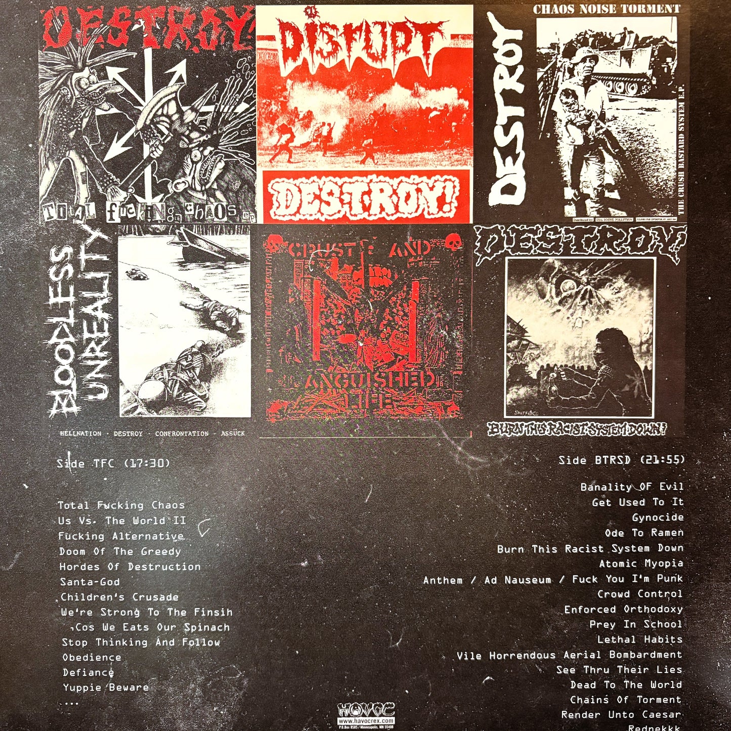 DESTROY! – Total Fucking Chaos 1989 - 1994 LP