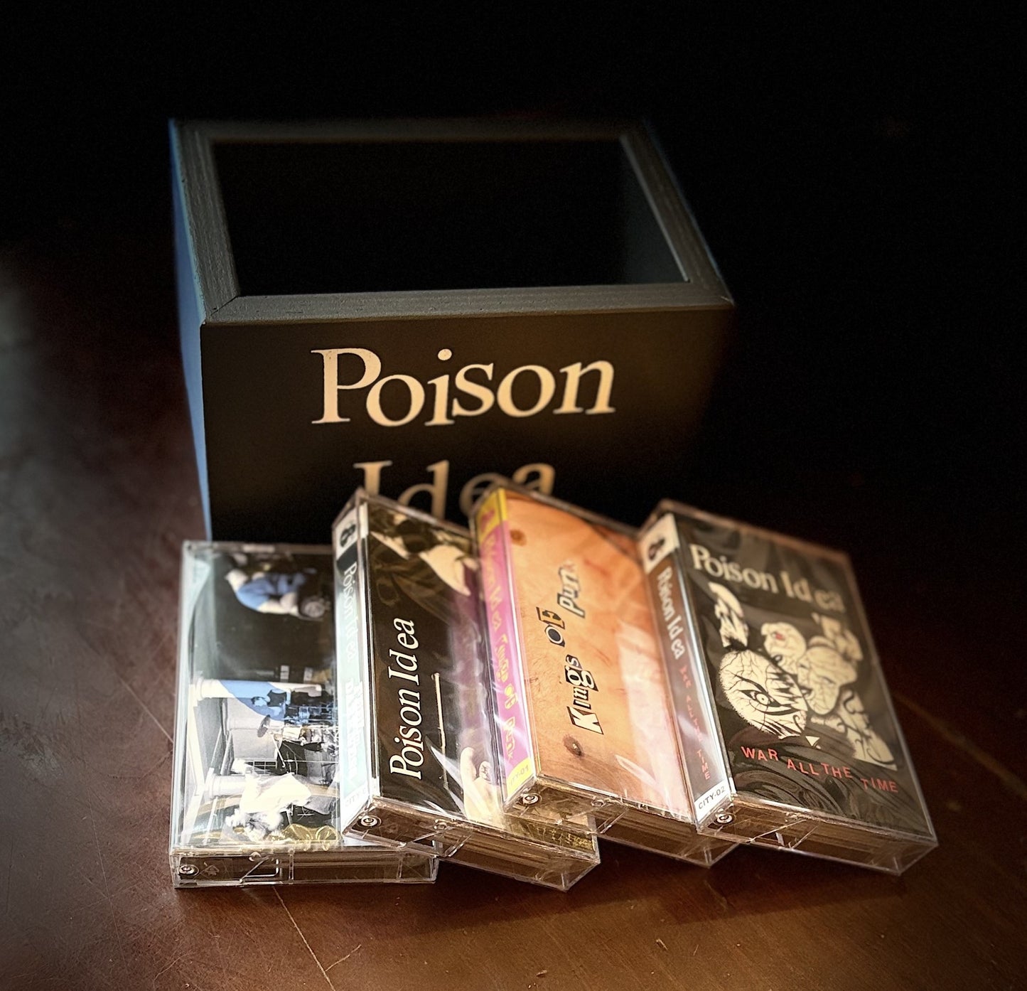 **PREORDER** POISON IDEA – 4xCassette Box Set SIGNED By Jerry A