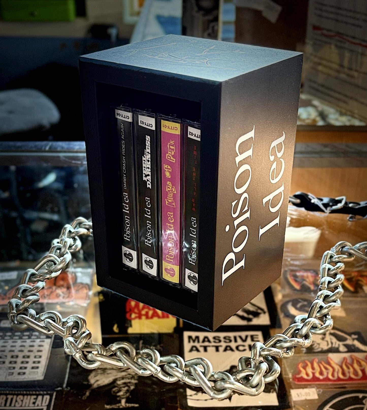 **PREORDER** POISON IDEA – 4xCassette Box Set SIGNED By Jerry A