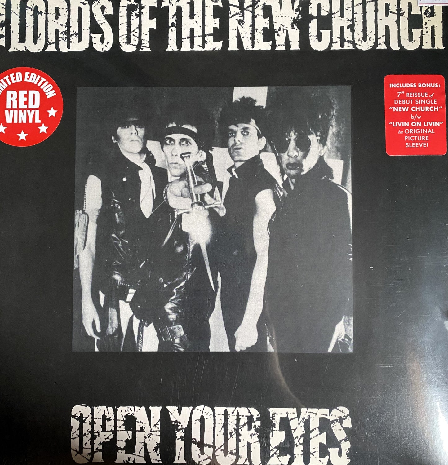 LORDS OF THE NEW CHURCH – Open Your Eyes LP (red vinyl) + 7"