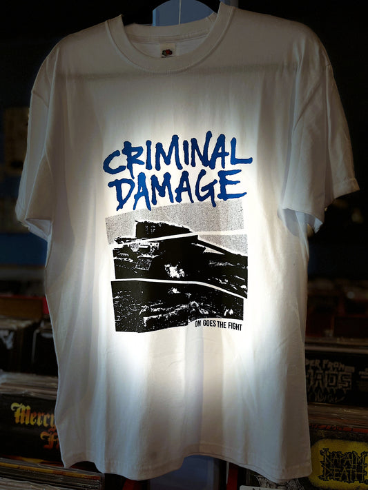 CRIMINAL DAMAGE | On Goes the Fight T-Shirt