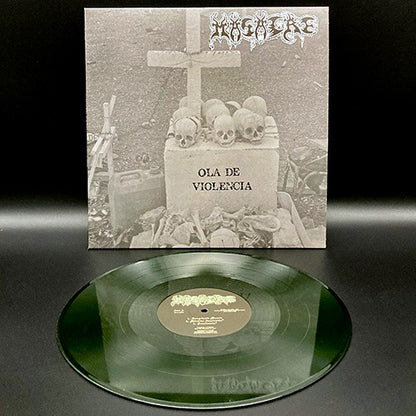 MASACRE – Ola De Violencia / Barbarie Y Sangre En Memoria De Cristo LP (green vinyl)